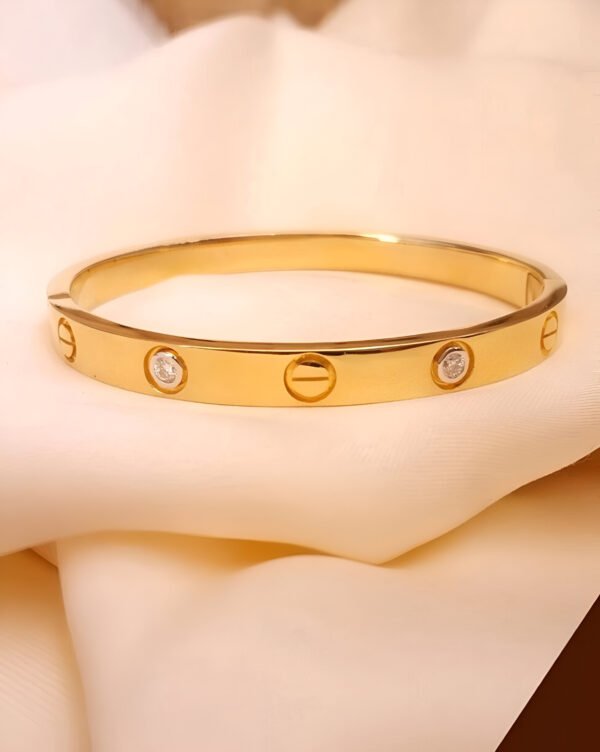 Inlaid Zircon Diamond with Minus Bracelet - Image 3