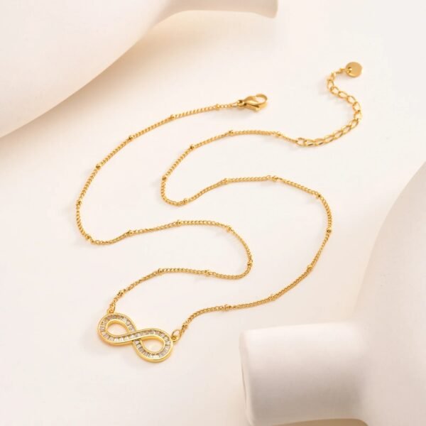 Infinity Love Charm Necklace - Image 3