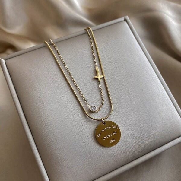 Vintage Coin Charms Chain Choker