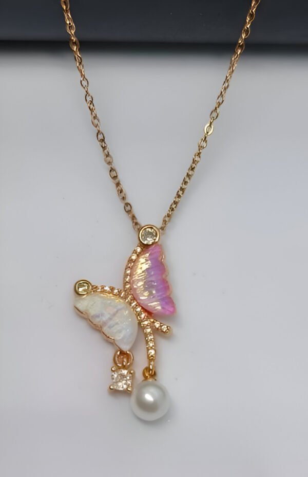 Opal Crystal Butterfly Necklace (Copy) - Image 7