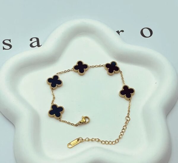 Black Clover Chain Bracelet - Image 5