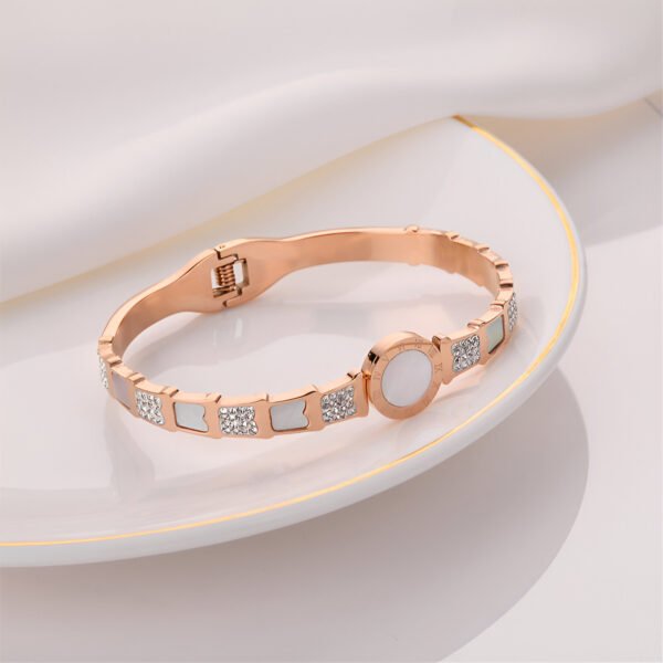 Snake Splicing Crystal with Shell Inlaid Bracelet - Image 3