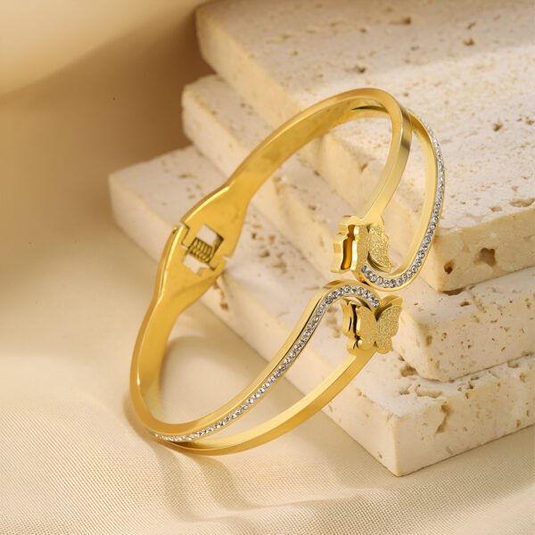 Butterfly Design Diamond Bracelet - Image 7
