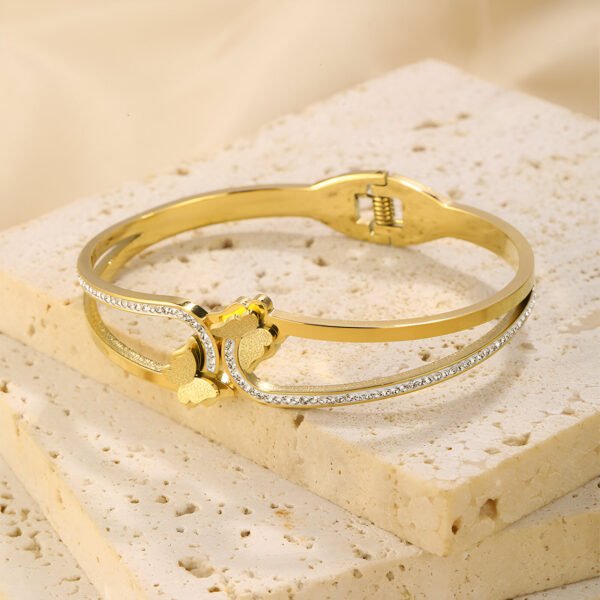 Butterfly Design Diamond Bracelet - Image 4