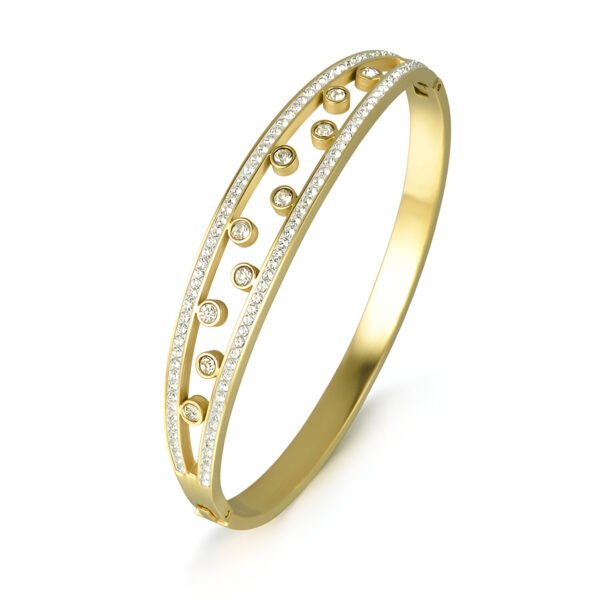 Zircon Dot Lined Bracelet - Image 5