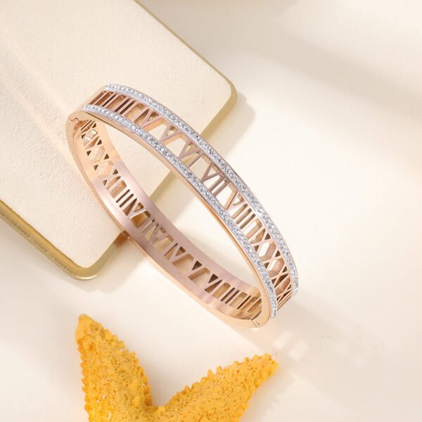 Roman numbers Bracelet Gold/Rose Gold - Image 9