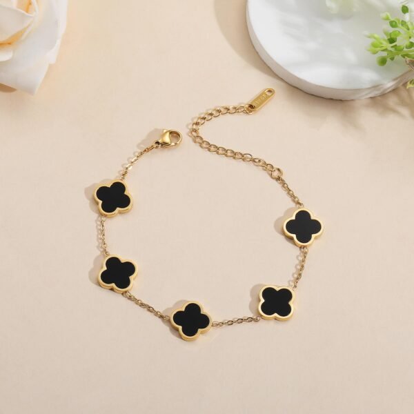 Black Clover Chain Bracelet - Image 7