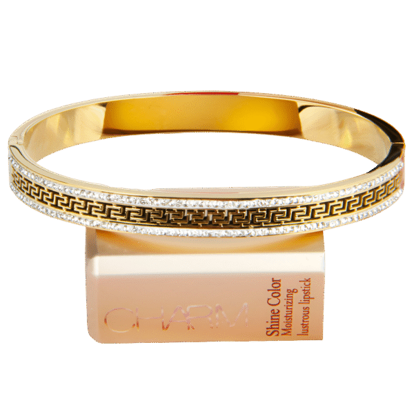Gold Hollow Star Great Wall Pattern Zircon Bracelet - Image 6