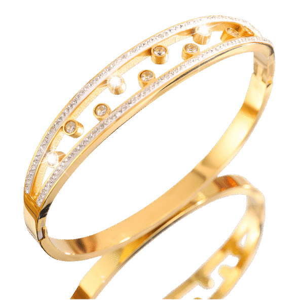 Zircon Dot Lined Bracelet