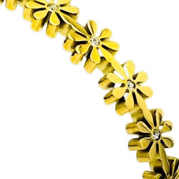 Zircon Daisy Flower Bracelet - Image 5