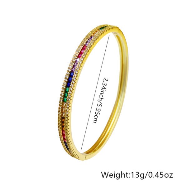 Micro Inlaid Zircon Bracelet - Image 4