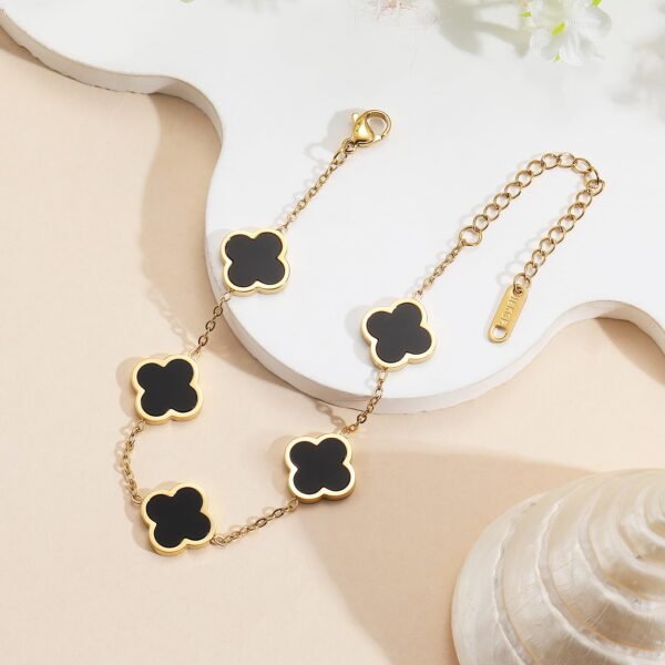 Black Clover Chain Bracelet - Image 9