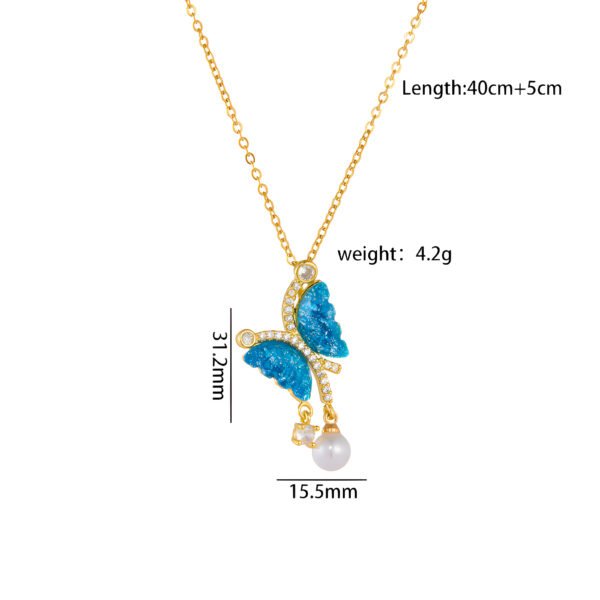 Opal Crystal Butterfly Necklace (Copy) - Image 5