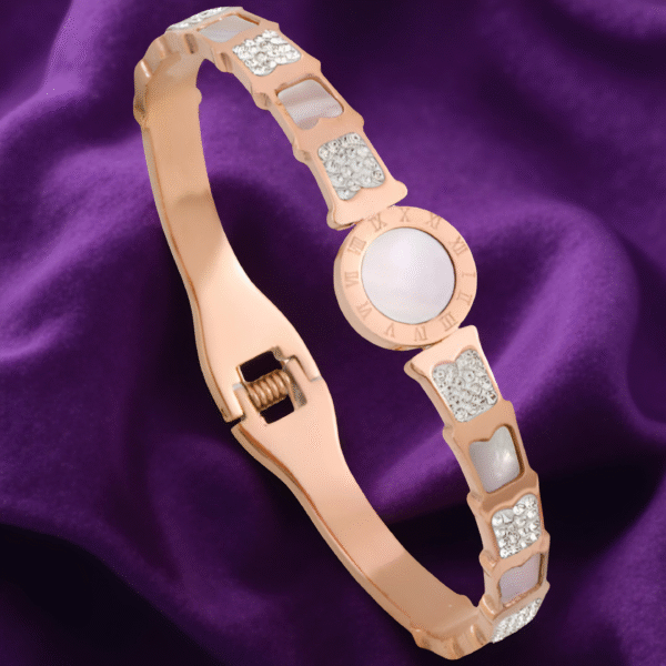 Snake Splicing Crystal with Shell Inlaid Bracelet - Image 2