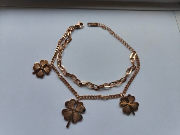 Dual Chain Charm Bracelet - Image 5