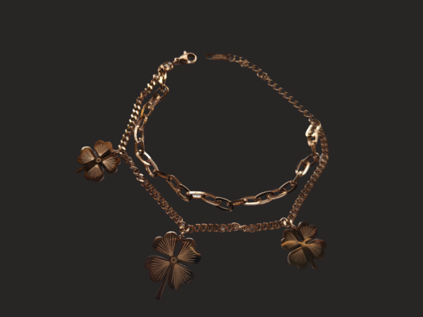 Dual Chain Charm Bracelet - Image 3