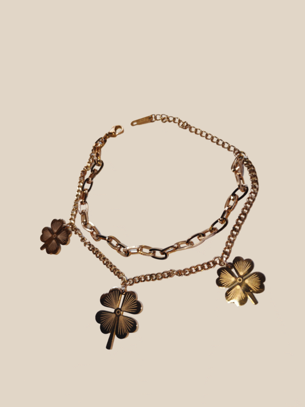 Dual Chain Charm Bracelet - Image 4