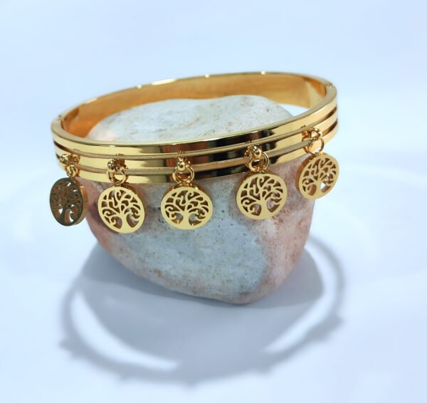 Tree of Life Bracelet (Gold) - Image 5