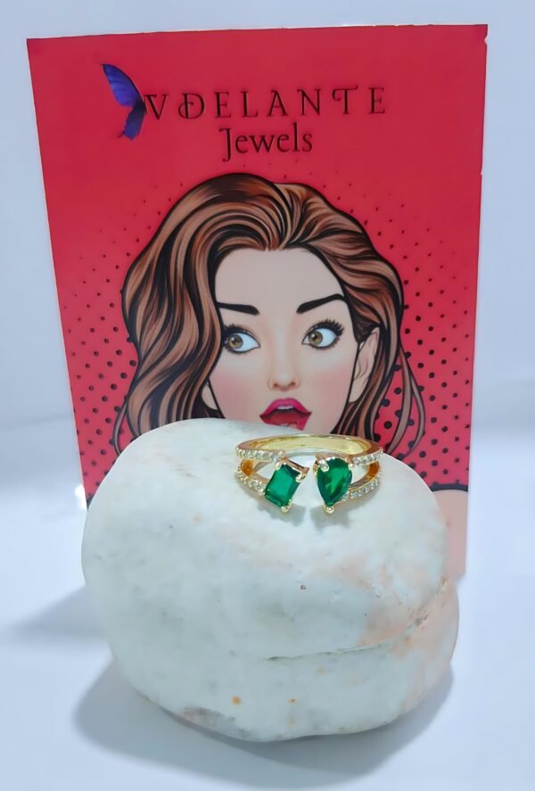 Dual Stone Adjustable Ring - Image 5