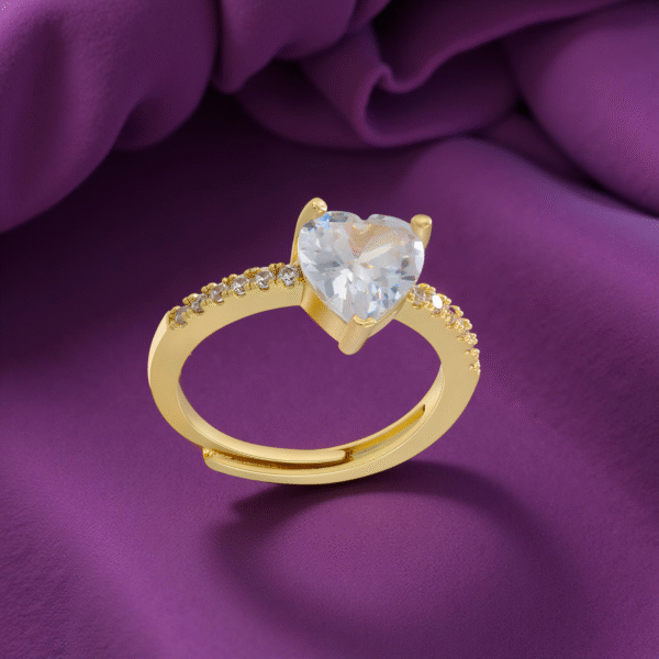 Heart-Cut Zircon Ring - Image 2