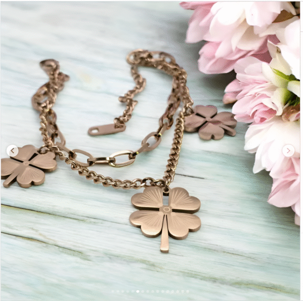 Dual Chain Charm Bracelet