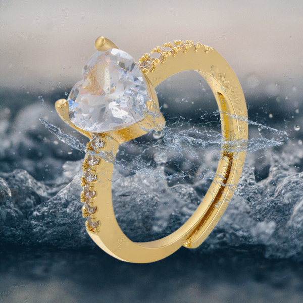 Heart-Cut Zircon Ring - Image 3