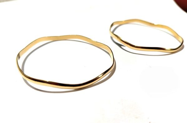 Stainless Steel Bangles for Women – Set of 2 | Size 2.6 (60mm) - Image 2