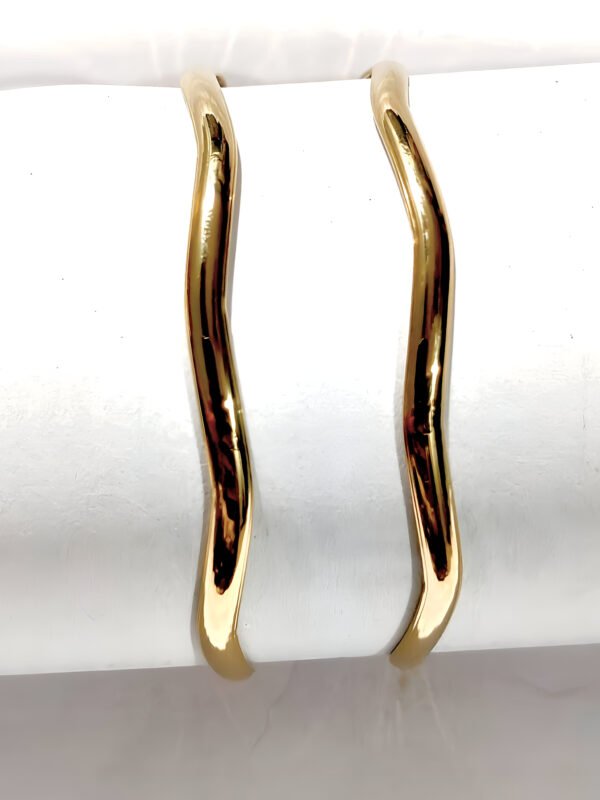Stainless Steel Bangles for Women – Set of 2 | Size 2.6 (60mm) - Image 7