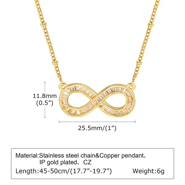 Infinity Love Charm Necklace - Image 4