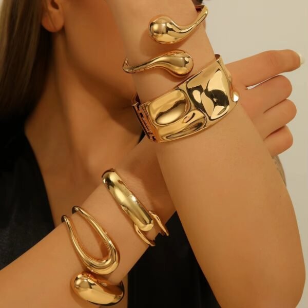 Bold Chunky Cuff Bracelet - Image 3