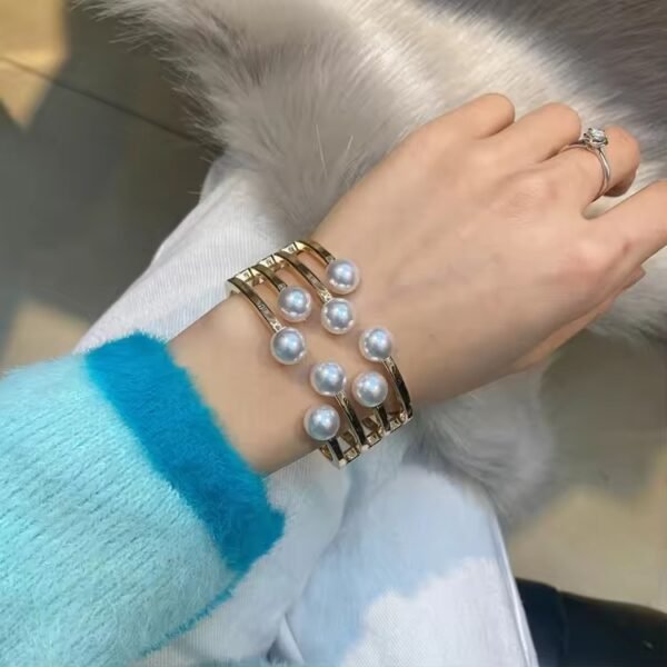 Pearl Cuff Bracelet - Image 5