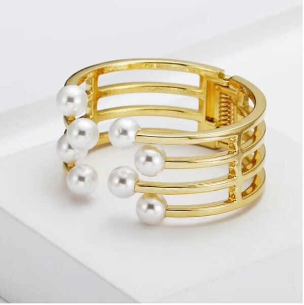 Pearl Cuff Bracelet - Image 2
