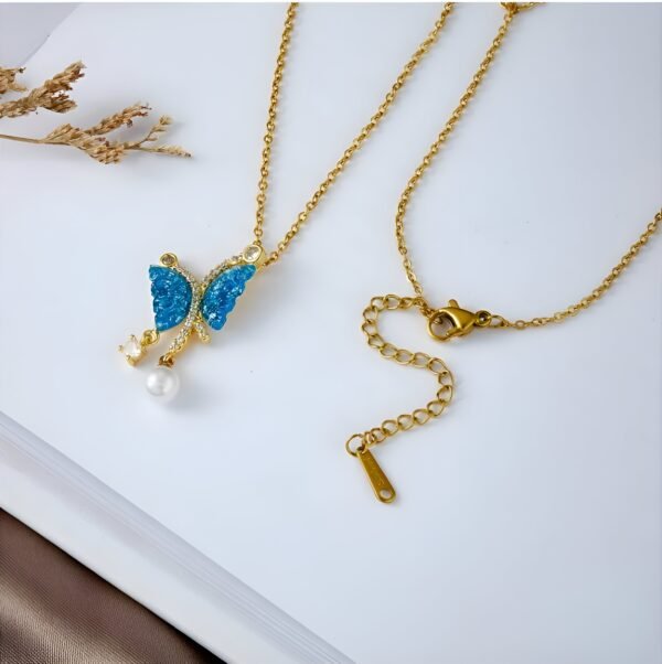 Opal Crystal Butterfly Necklace (Copy)