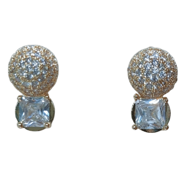 Sparkling Stud Earrings - Image 3
