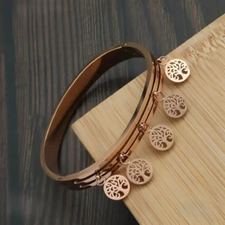 Tree of Life Bracelet | Rose Gold