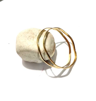 Stainless Steel Bangles for Women – Set of 2 | Size 2.6 (60mm)