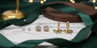 3-Piece Gold Dangle Hoop Set 2