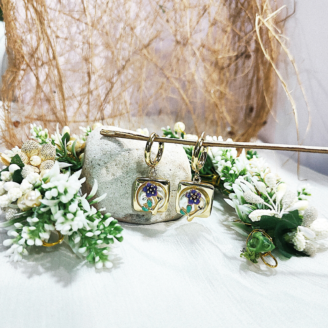 Purple Flower Enamel