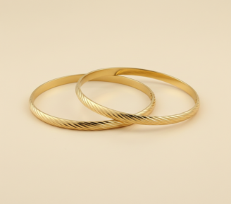 Cross Rope Bangle Set of 2